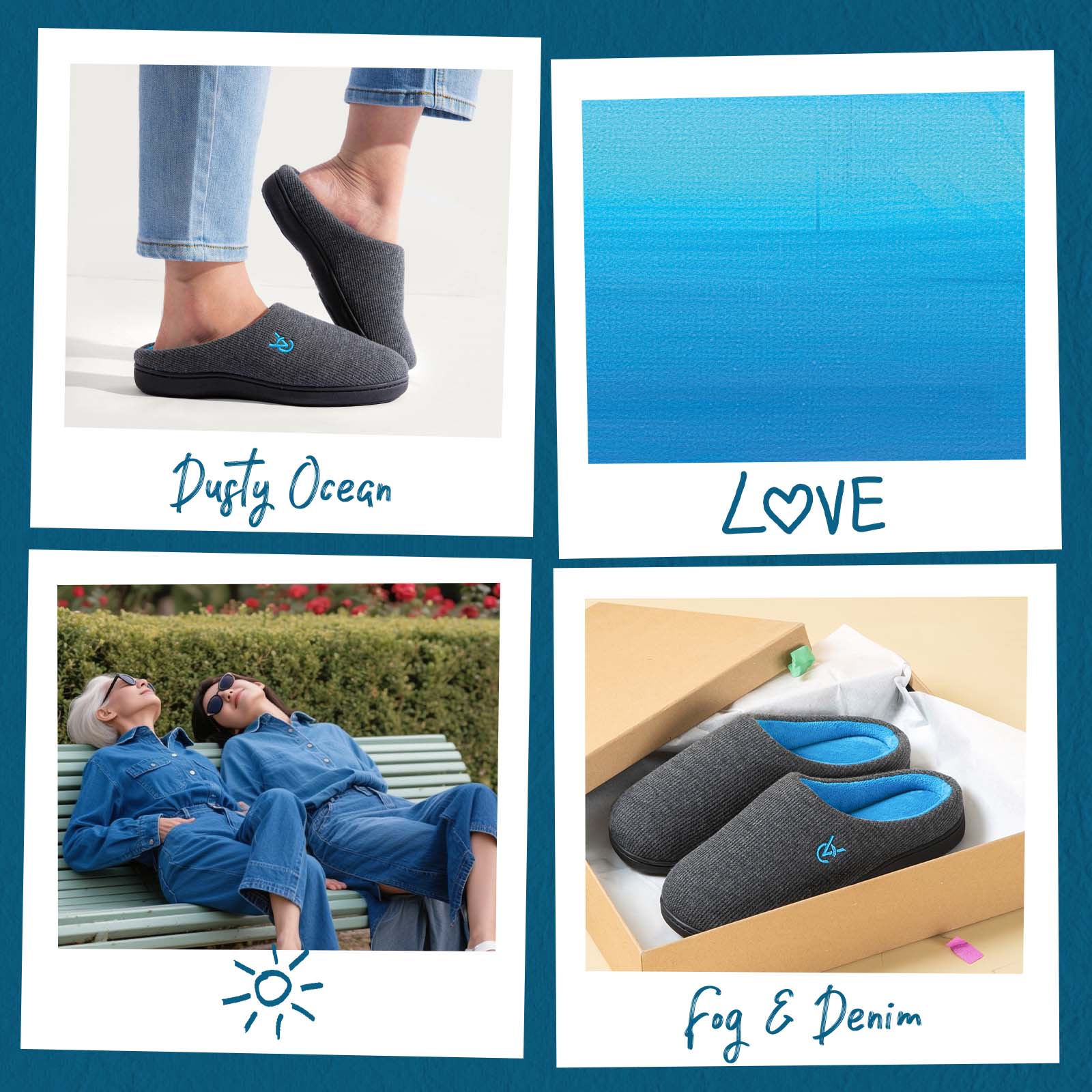 Women's Two-Tone Slippers