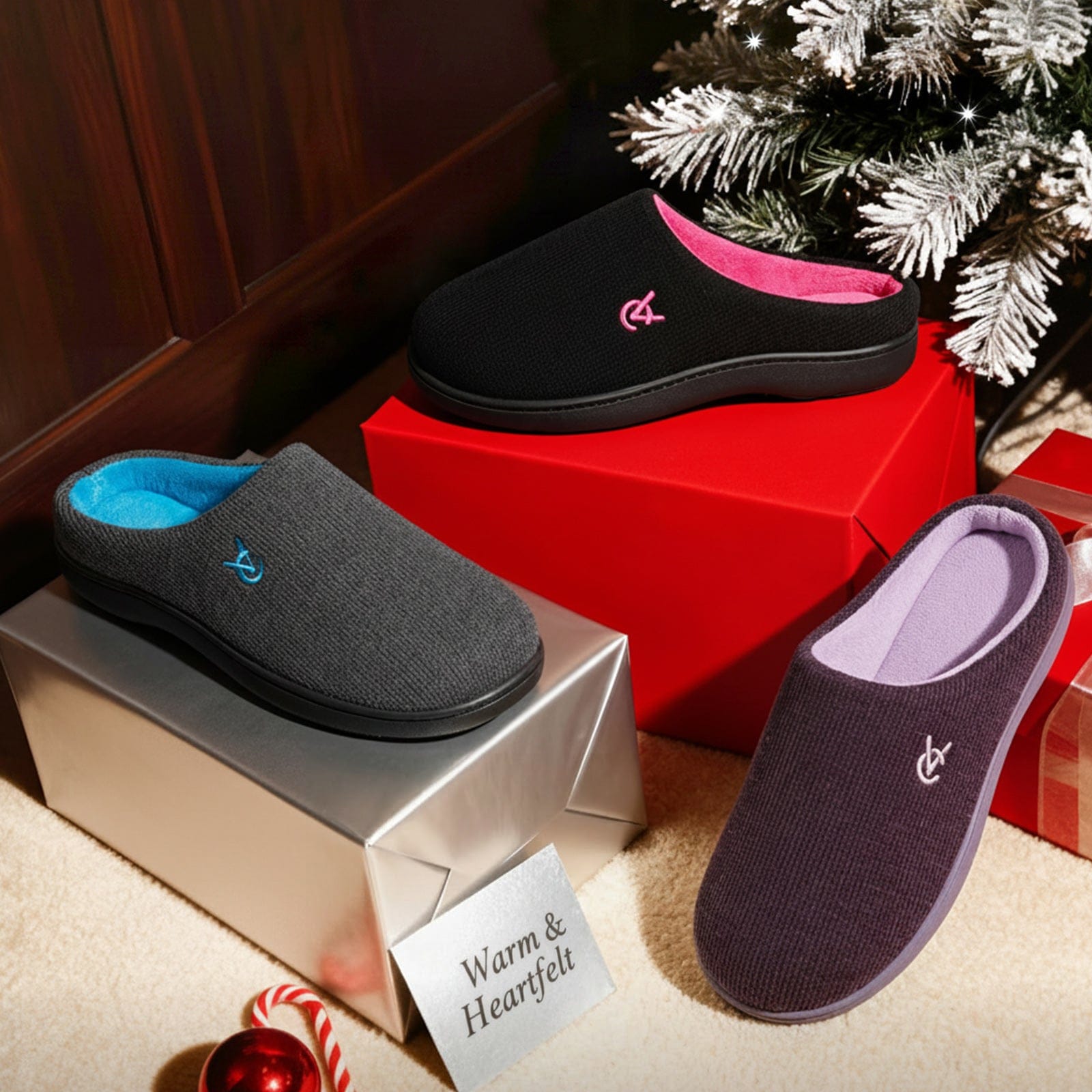 Women's Two-Tone Slippers