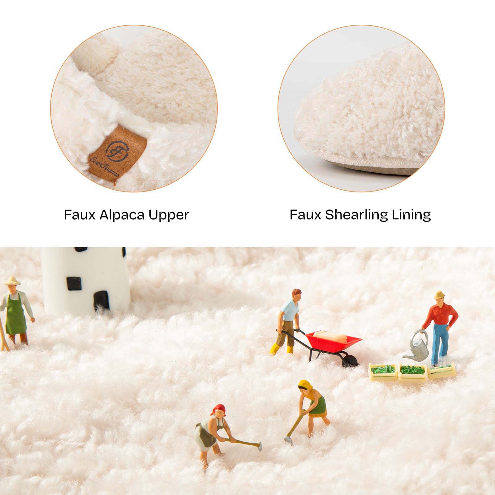 Women's Fuzzy Faux Alpine Non-slip Slippers