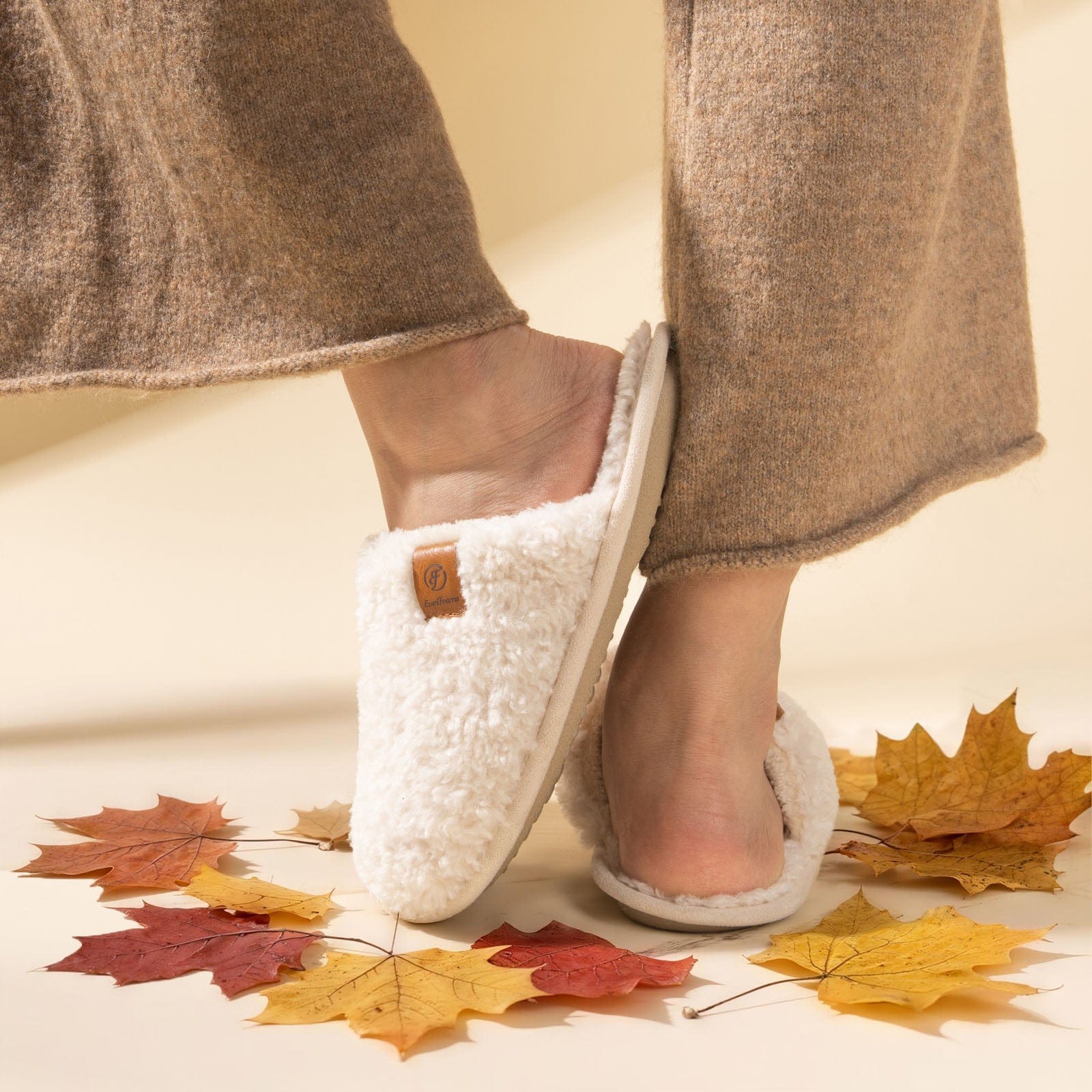 Women's Fuzzy Faux Alpine Non-slip Slippers