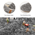 Women's Fuzzy Faux Alpine Non-slip Slippers