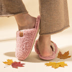 Women's Fuzzy Faux Alpine Non-slip Slippers