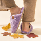 Women's Fuzzy Faux Alpine Non-slip Slippers