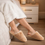 Women's Fuzzy Faux Alpine Non-slip Slippers