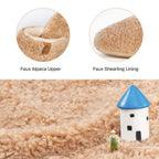 Women's Fuzzy Faux Alpine Non-slip Slippers