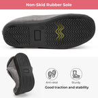 Women's Comfy Adjustable Wide Fit Hook And Loop Memory Foam Slippers