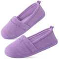 Women's Comfort Knit Loafer Light Weight Slippers with Anti-Skid Rubber Sole