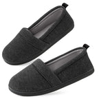 Women's Comfort Knit Loafer Light Weight Slippers with Anti-Skid Rubber Sole
