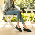 Women's Comfort Knit Loafer Light Weight Slippers with Anti-Skid Rubber Sole