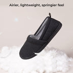 Women's Comfort Knit Loafer Light Weight Slippers with Anti-Skid Rubber Sole