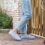 Women's Comfort Knit Loafer Light Weight Slippers with Anti-Skid Rubber Sole