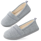 Women's Comfort Knit Loafer Light Weight Slippers with Anti-Skid Rubber Sole