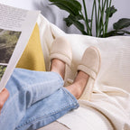 Women's Comfort Knit Loafer Light Weight Slippers with Anti-Skid Rubber Sole