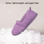Women's Comfort Knit Loafer Light Weight Slippers with Anti-Skid Rubber Sole