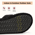 Womens Fuzzy Open-toe Slippers