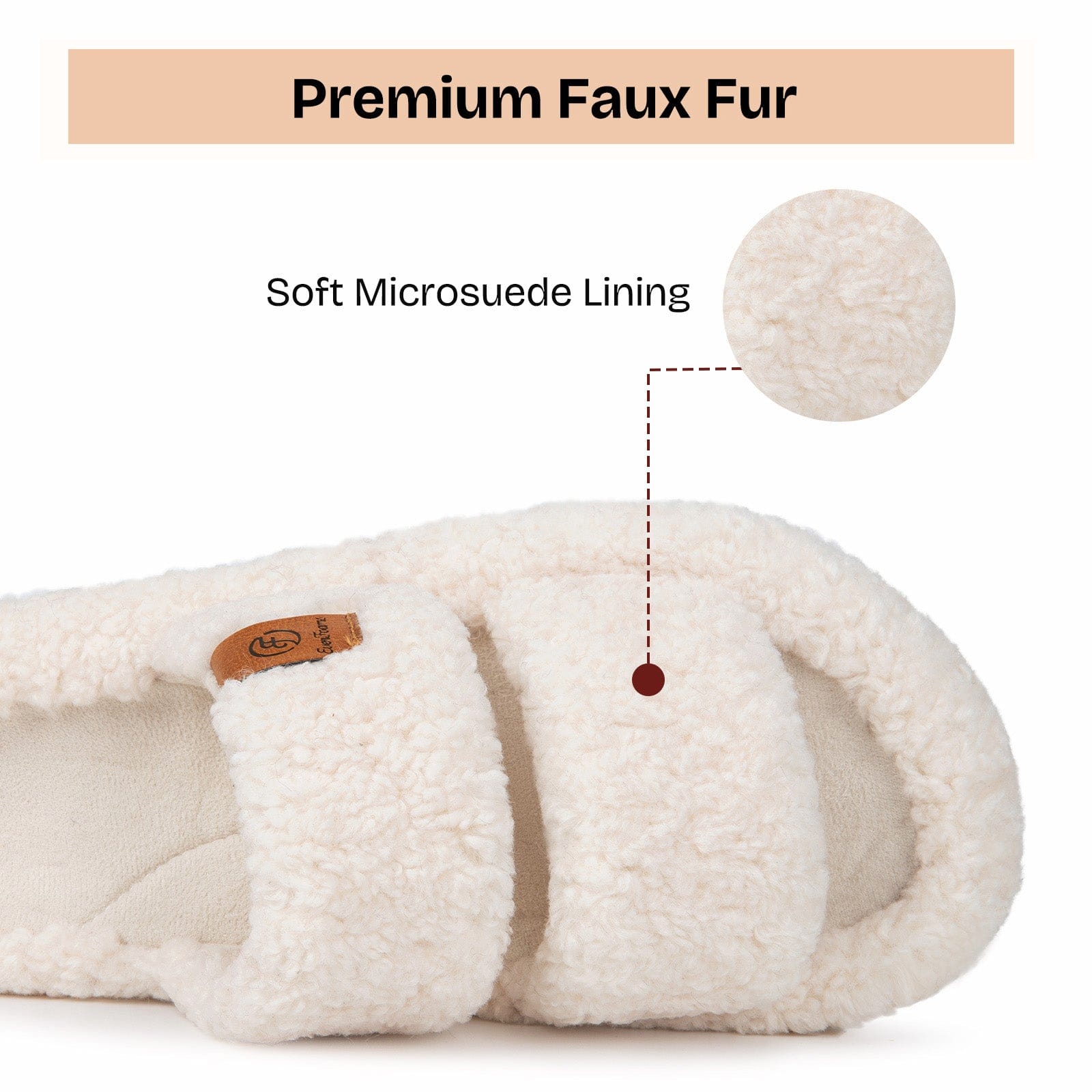 Womens Fuzzy Open-toe Slippers