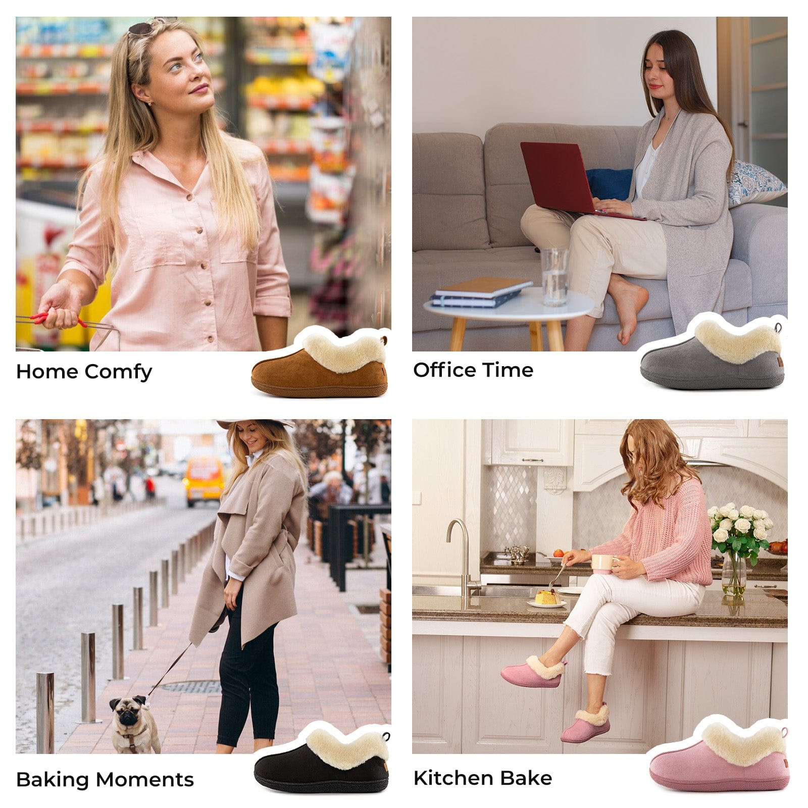 Women's Closed-back Slippers