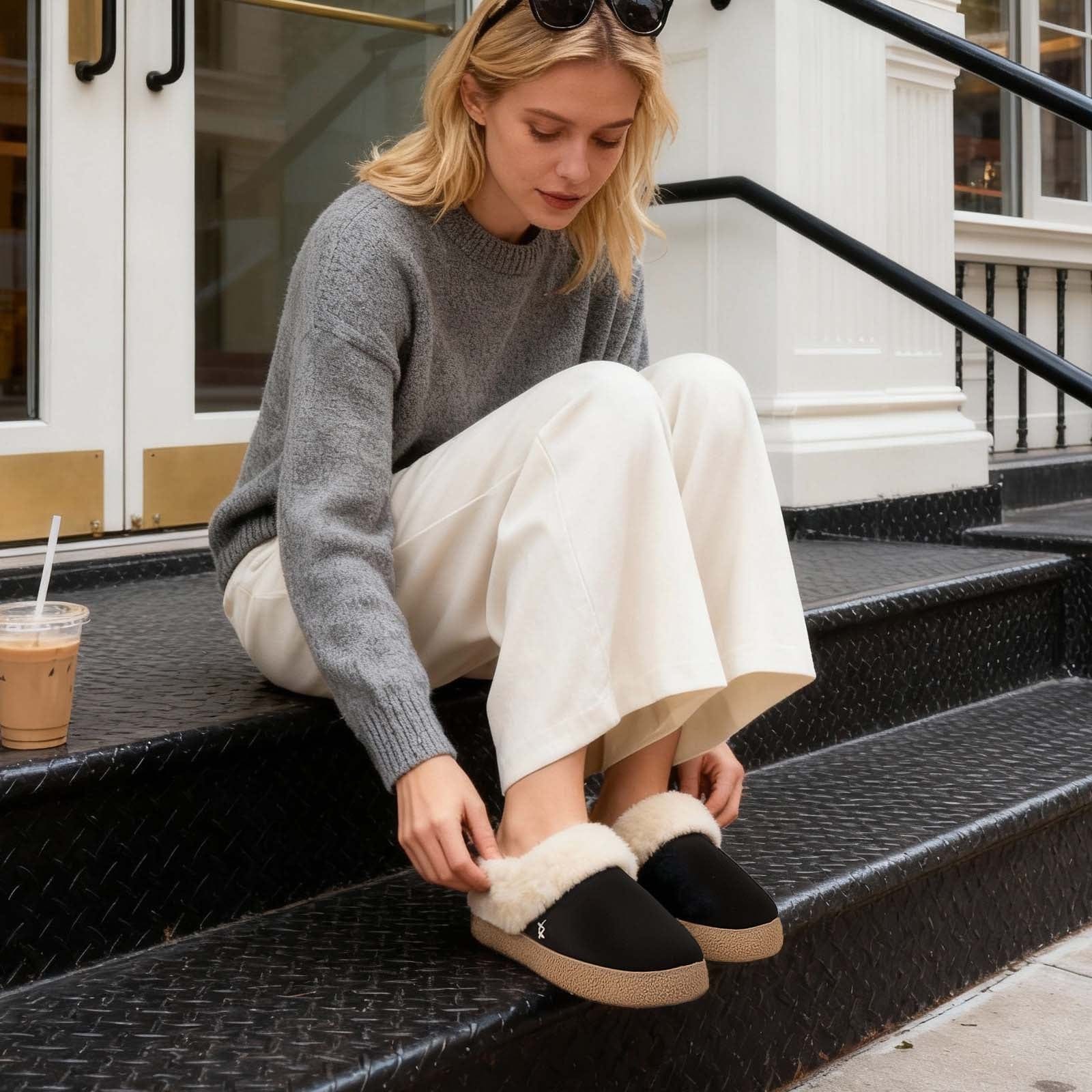Women's Microsuede Slippers