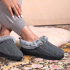 Women's Cable Knit Slippers