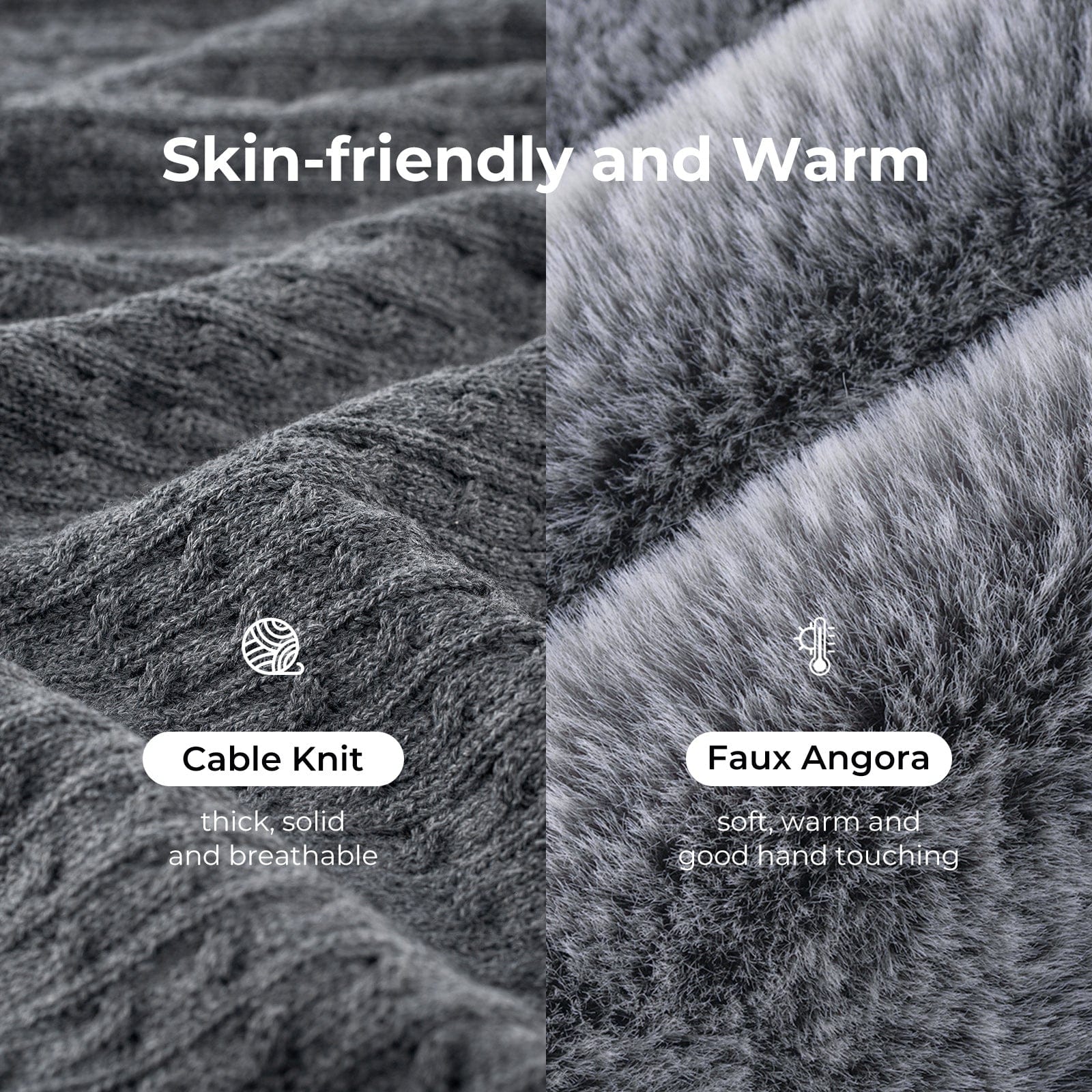 Women's Cable Knit Slippers