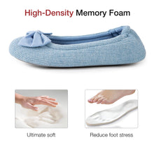 Women's Bow Memory Foam Ballerina Slippers