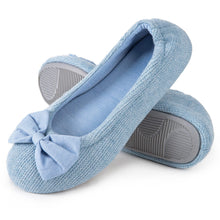 Women's Bow Memory Foam Ballerina Slippers