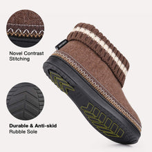 EverFoams Ladies Wool Memory Foam Hi-Top Boot Slippers with Knitted Collar-Durable & Anti-skid Rubber Sole