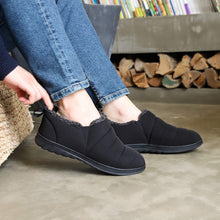 VeraCosy Men's Warm Quilted Ankle Mule Slippers