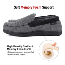 Men's Waffle Knit Moccasin Slippers