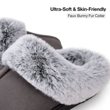Women's Faux Fur Collar Suede Slippers