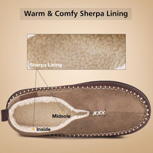 Men's Fuzzy Sherpa Moccasins Slippers
