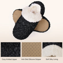 Ladies' Knitted Slipper Socks with Non-Skid Grips