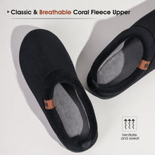 Men's  Wool-Like Knit Memory Foam Slippers