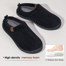 Men's  Wool-Like Knit Memory Foam Slippers