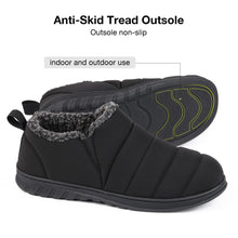 Men's Warm Quilted Ankle Adjustable Slippers