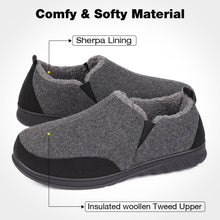 Men's Warm Woollen Fabric Adjustable Slippers