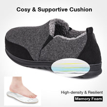 Men's Warm Woollen Fabric Adjustable Slippers