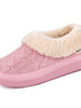 Women's Knitted Faux Suede Moc Slippers