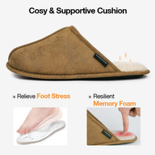 Men's  Suede Sherpa Lining Slippers